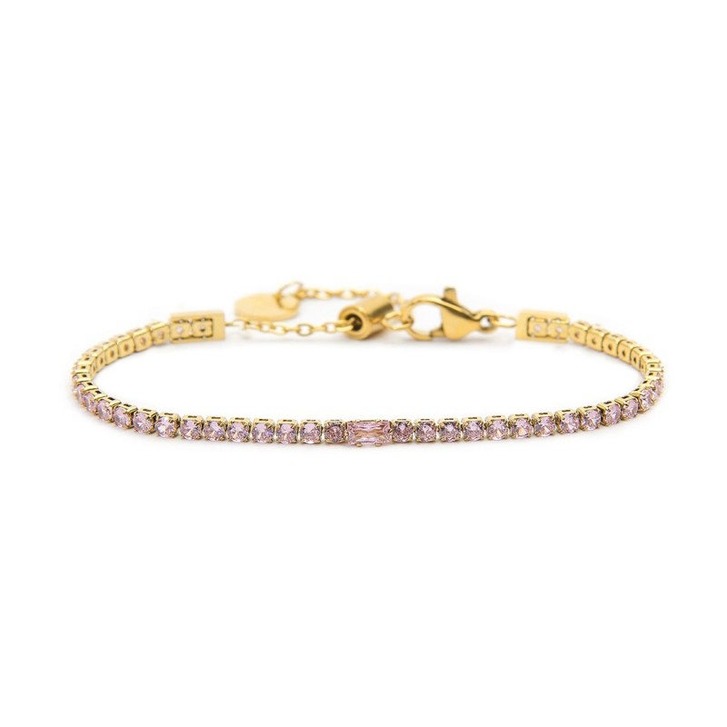 Anello Solitario Con Gambo In Oro Rosa E Incastonatura In Oro Bianco Diamante 042 G Vs