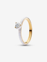 Anello White Chakra Heart Pandora ME