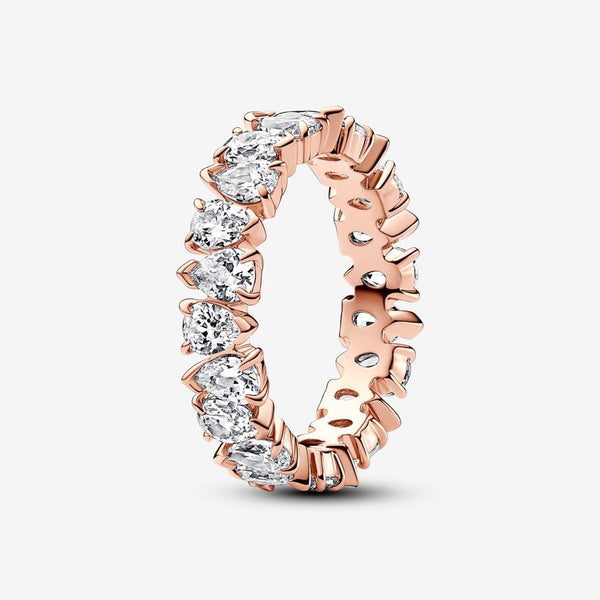 Anello Fascia Gocce Asimmetriche - Gioielleria Fondente