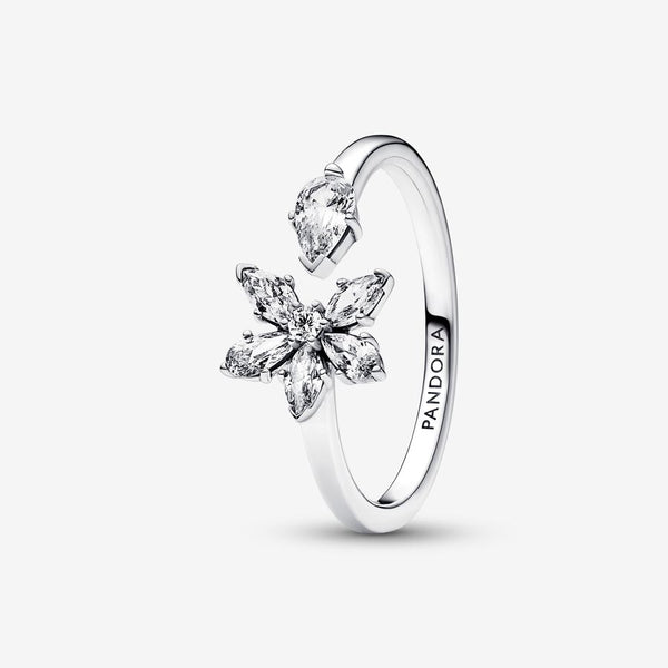 Anello Aperto Herbarium Fiore Luminoso - Gioielleria Fondente