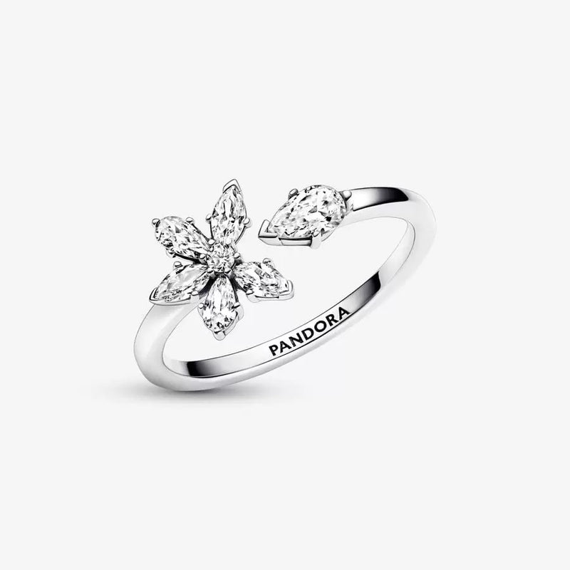 Anello Aperto Herbarium Fiore Luminoso - Gioielleria Fondente