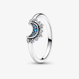 Anello Luna Pietre Blu - Gioielleria Fondente