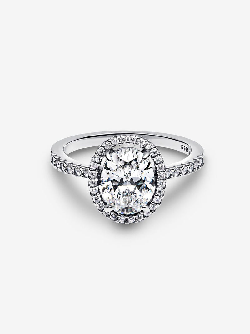 Anello Punto Luce Ovale