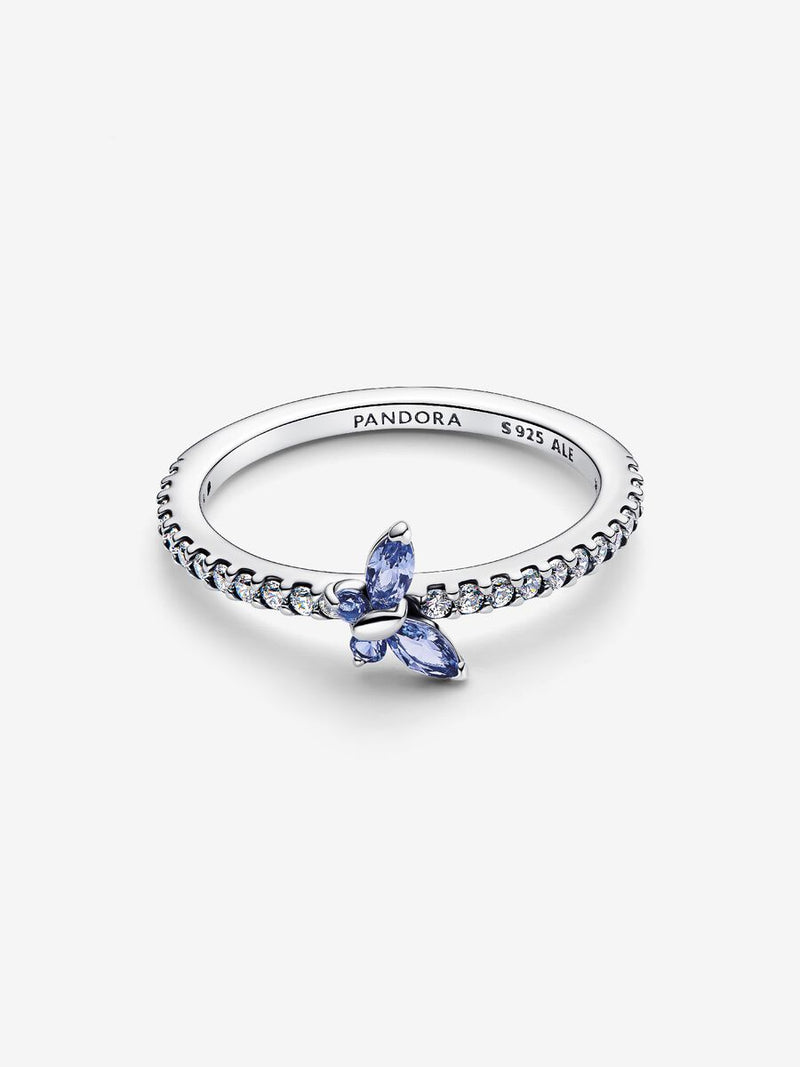 Anello Farfalla scintillante Argento Sterling 925