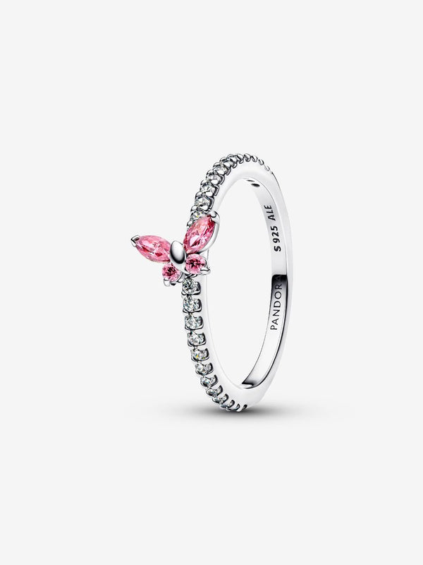 Anello Farfalla scintillante Argento Sterling 925