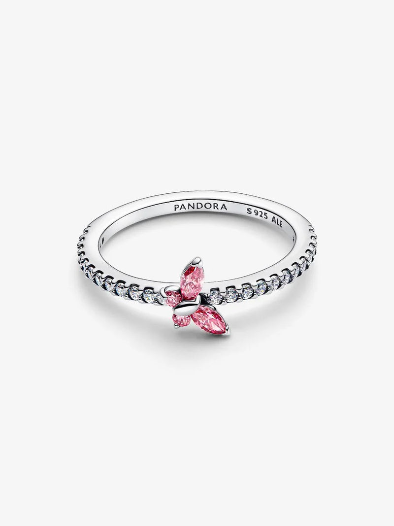 Anello Farfalla scintillante Argento Sterling 925