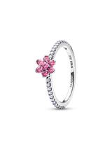 Anello Fiore Luminoso Rosa