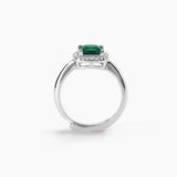 Anello con smeraldo sintetico COOL OR RÉTRO? - Gioielleria Fondente