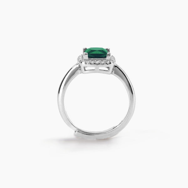 Anello con smeraldo sintetico COOL OR RÉTRO? - Gioielleria Fondente