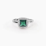 Anello con smeraldo sintetico COOL OR RÉTRO? - Gioielleria Fondente