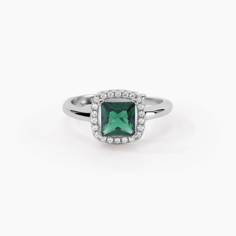 Anello con smeraldo sintetico COOL OR RÉTRO? - Gioielleria Fondente