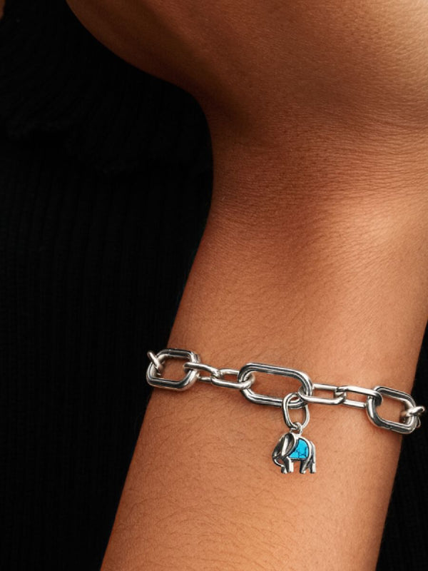 Charm Mini Pendente Elefante Turchese Pandora ME