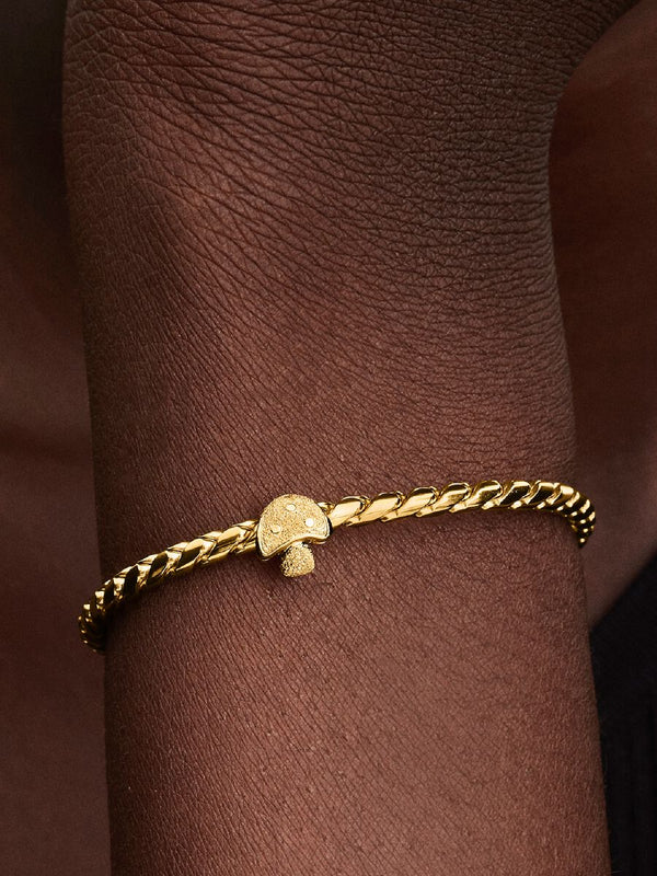 Mini Charm Fungo effetto diamantato