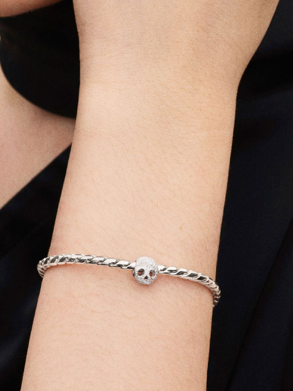 Mini Charm Teschio effetto diamantato