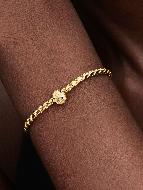 Mini Charm Mano di Fatima effetto diamantato