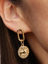 Charm Medallion Leone "Vita Veritas Virtus"
