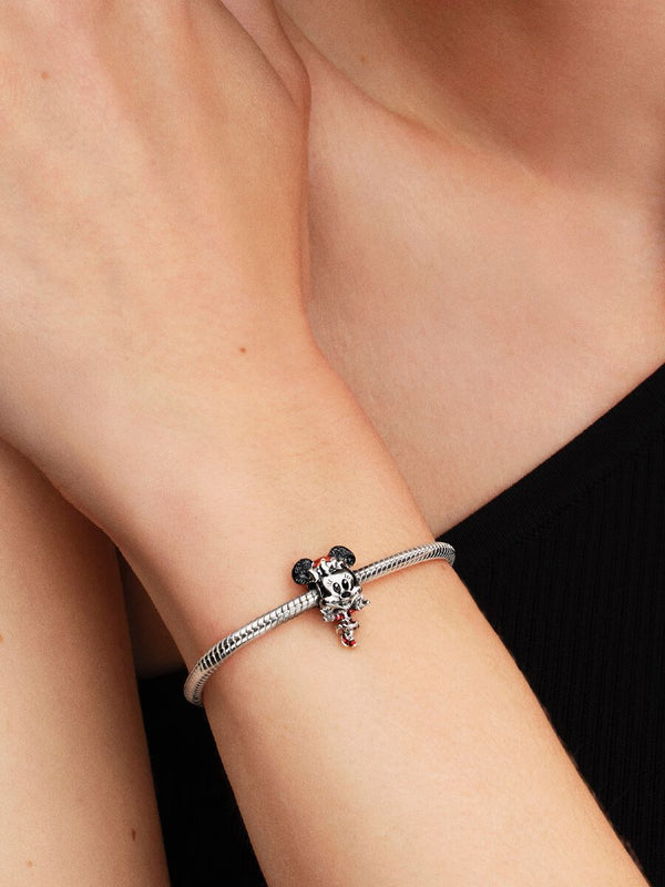 Disney, Minnie Mouse, Magia del Natale Argento Sterling 925