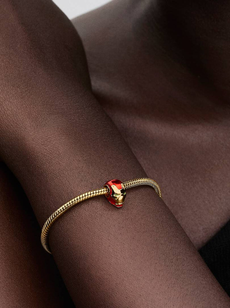 Marvel, Avengers, Elmo di Iron Man Placcatura in Oro 14k