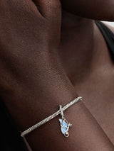 Charm Pendente Farfalla e Chiave "Unlock Tomorrow" Argento Sterling 925