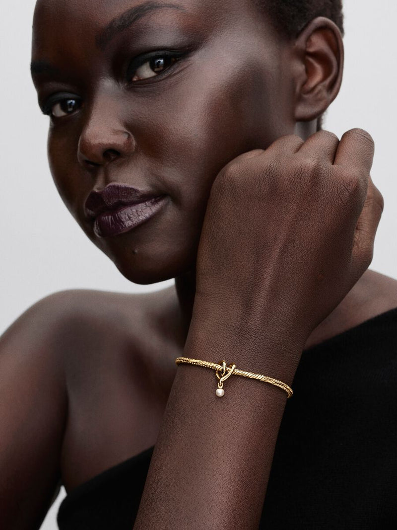 Charm Famiglia, Dove l'Amore è Infinito Placcatura in Oro 14k