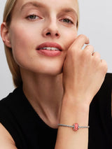 Charm Vetro di Murano Caramella di Natale Argento Sterling 925