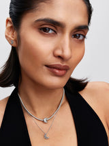 Collana con pendente Falce di luna Argento Sterling 925