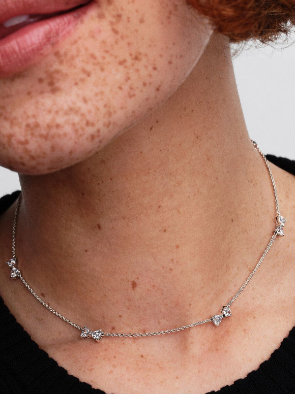 Collana con Fiocchi Luminosi Argento Sterling 925