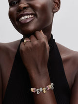 Charm Fiocco Luminoso Rosa Argento Sterling 925