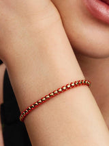 Bracciale Intreccio Tessuto Rosso