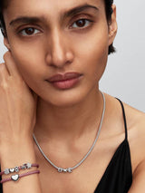 Mini Charm Quadrifoglio effetto diamantato