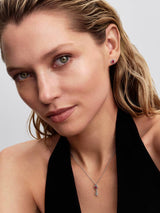 Collana Chiave con Cuore Rosso