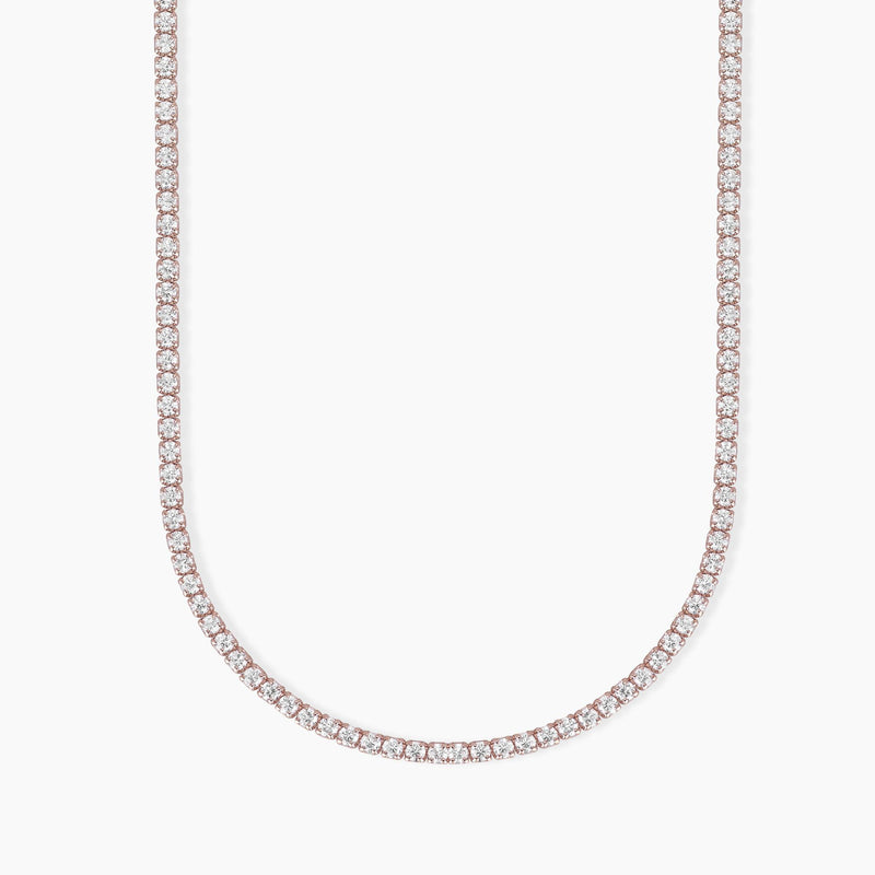 Girocollo tennis rosato con zirconi MINI TENNIS