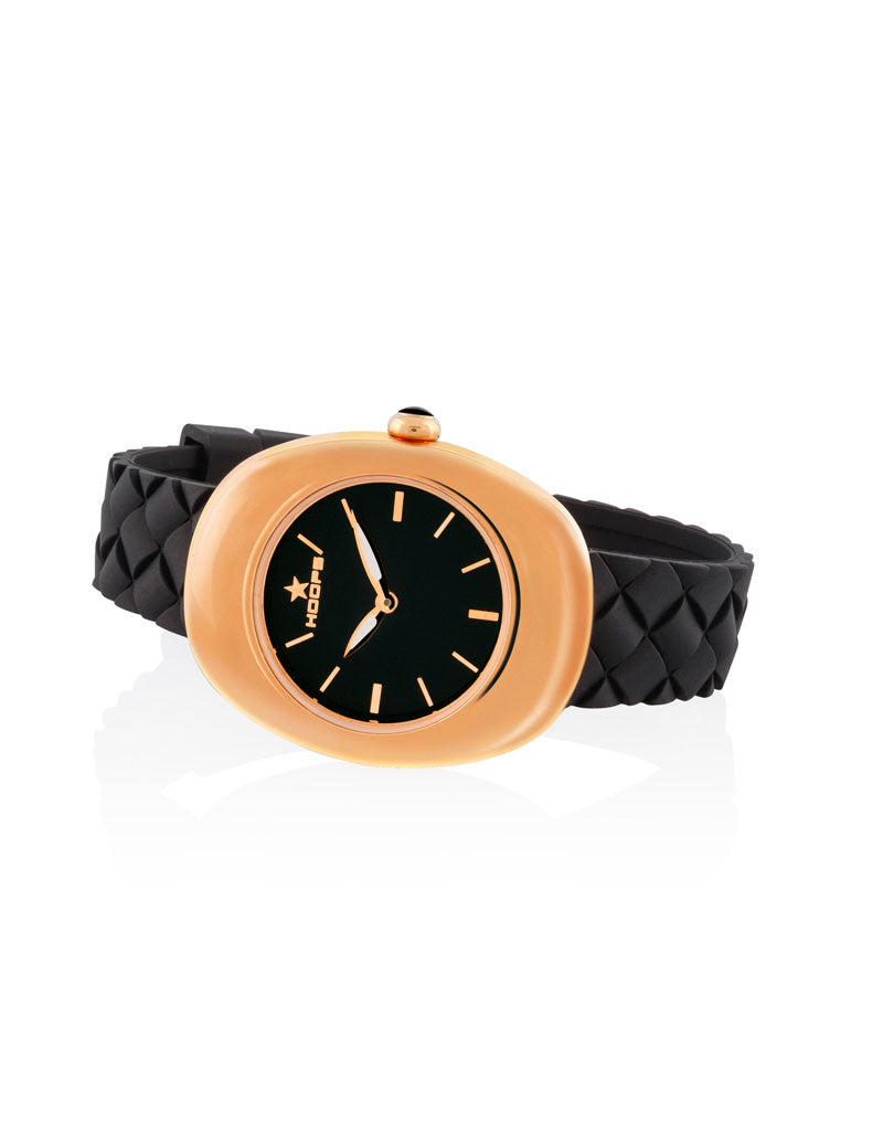 NUAGE ROSE GOLD NERO - Gioielleria Fondente