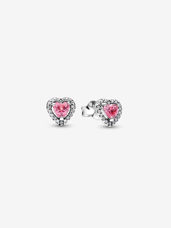 Orecchini Cuori in Rilievo Rosa