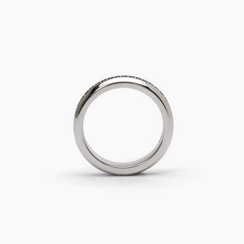 Anello pavè nero MONTECARLO - Gioielleria Fondente