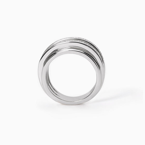 Anello a doppia fascia KIM - Gioielleria Fondente
