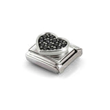 Link Composable® Classic Cuore pietre nere
