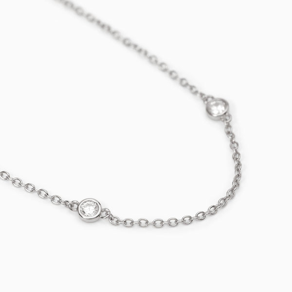 Collana sottile in argento SPOTLIGHT