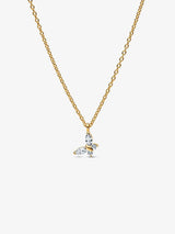 Collana con pendente Farfalla Placcatura in Oro 14k
