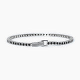 Bracciale tennis nero TENNIS CLUB - Gioielleria Fondente