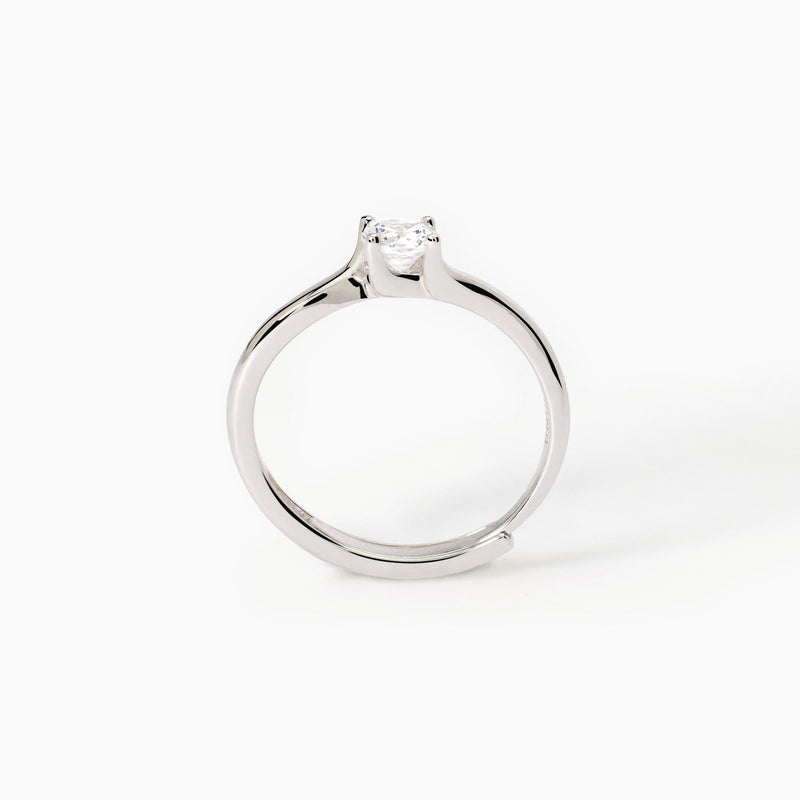 Anello solitario donna in argento SOLITAIRE