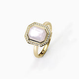 Anello taglio ottagonale con madreperla JETSET