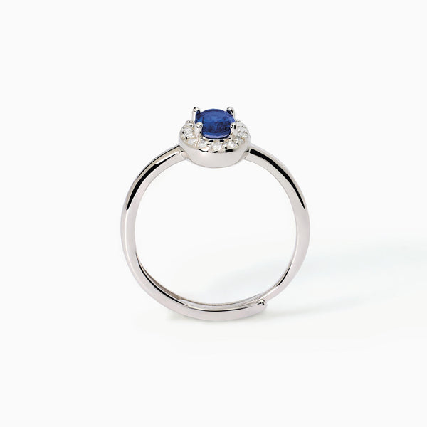 Anello con zaffiro sintetico ovale COOL OR RÉTRO? - Gioielleria Fondente