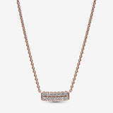 Collana Pavè Fascia Doppia - Gioielleria Fondente