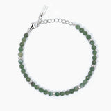 Bracciale in argento con giada verde COLOR CODE - Gioielleria Fondente