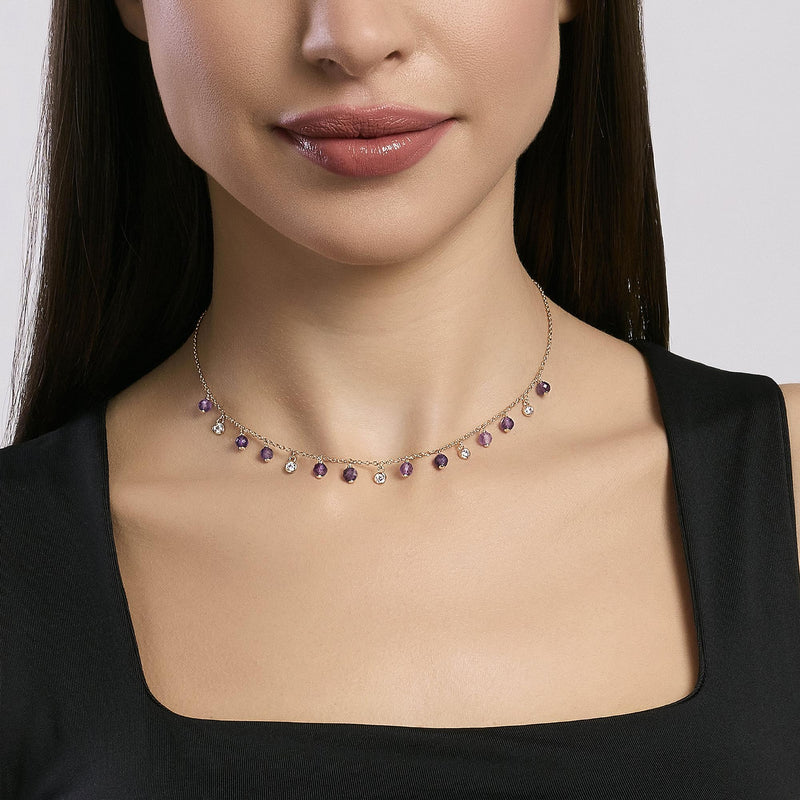 Girocollo con ametista VIVA LA VIDA - Gioielleria Fondente