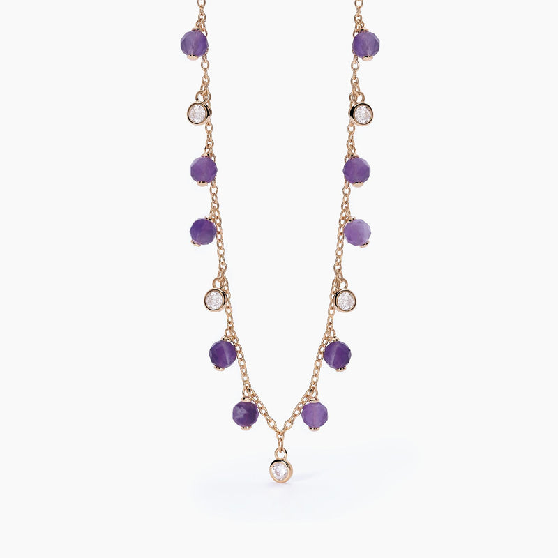 Girocollo con ametista VIVA LA VIDA - Gioielleria Fondente