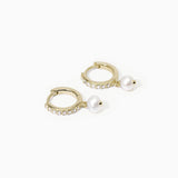 Orecchini a cerchio con perle coltivate INVITO A NOZZE