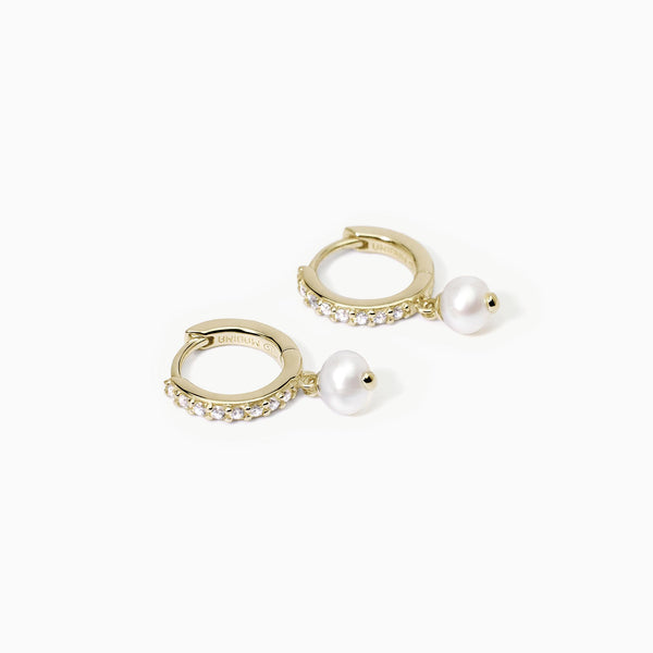 Orecchini a cerchio con perle coltivate INVITO A NOZZE