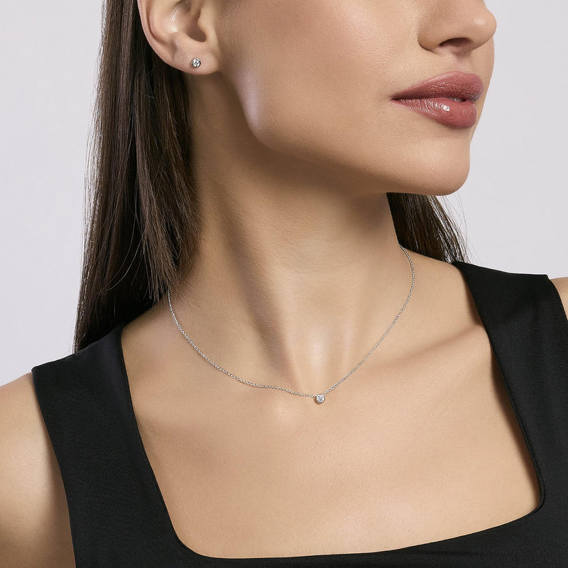 Orecchini punto luce in argento SHINY